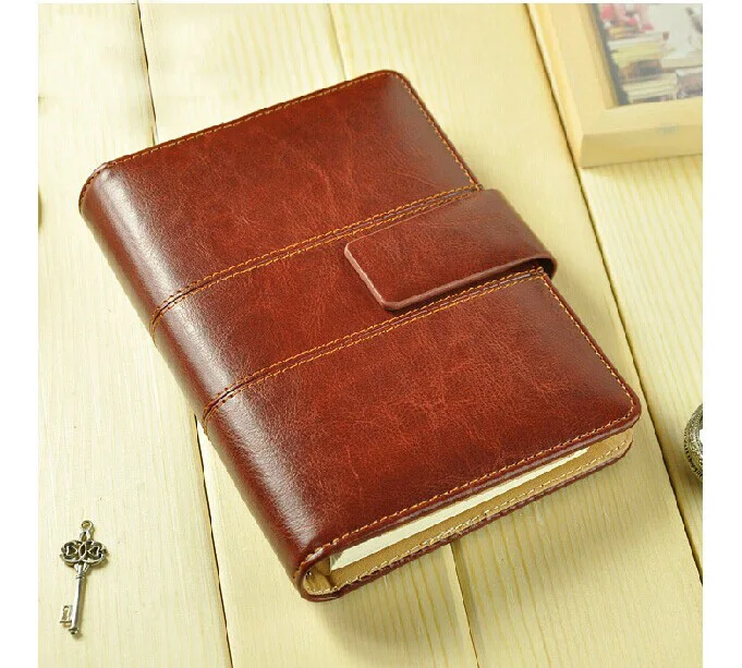 Высокое качество PU кожаный блокнот канцелярский дневник на спирали книга 120 gsm 80