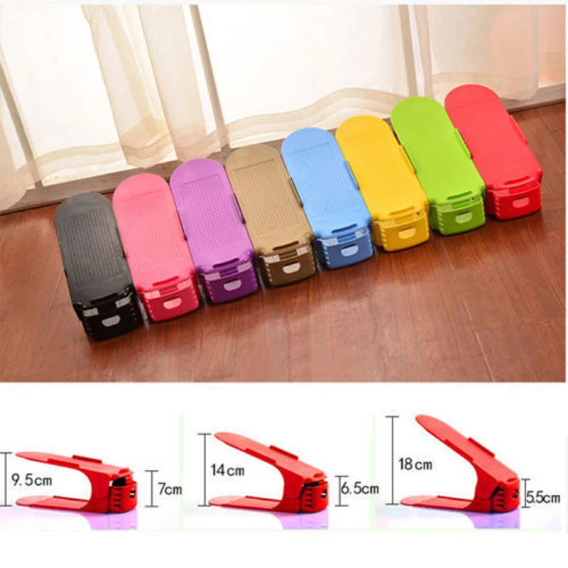 8 шт. прочный регулируемый органайзер для обуви держатель слот экономии