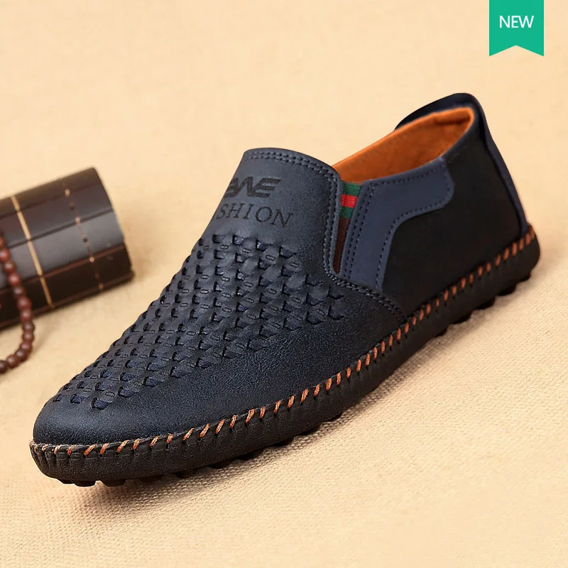 Мужская Летняя обувь модный брендовый дышащий светильник туфли на плоской