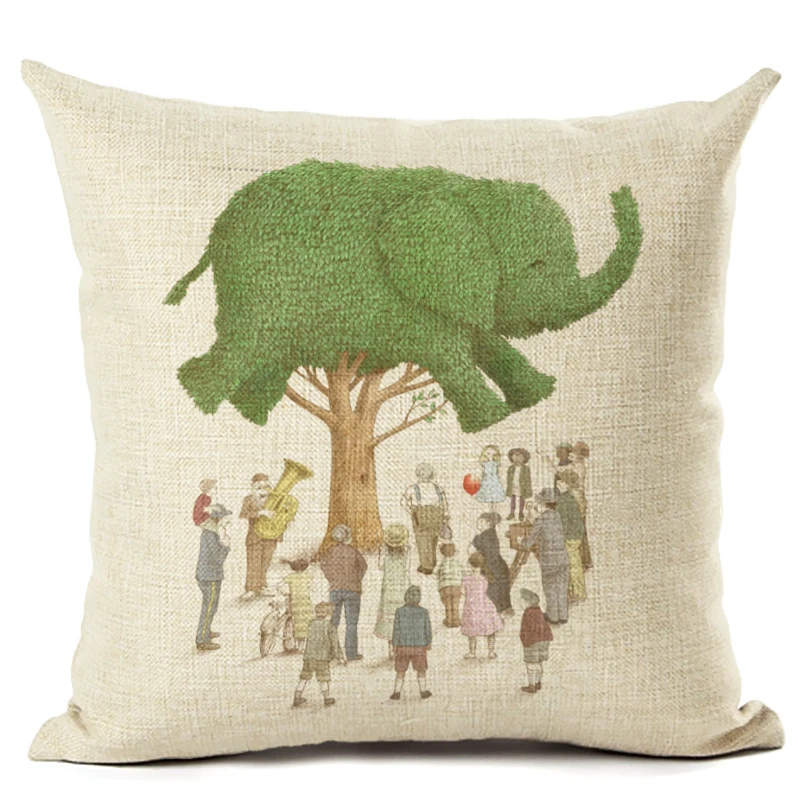 Садовая хлопковая льняная наволочка для декоративных подушек подушки домашнего