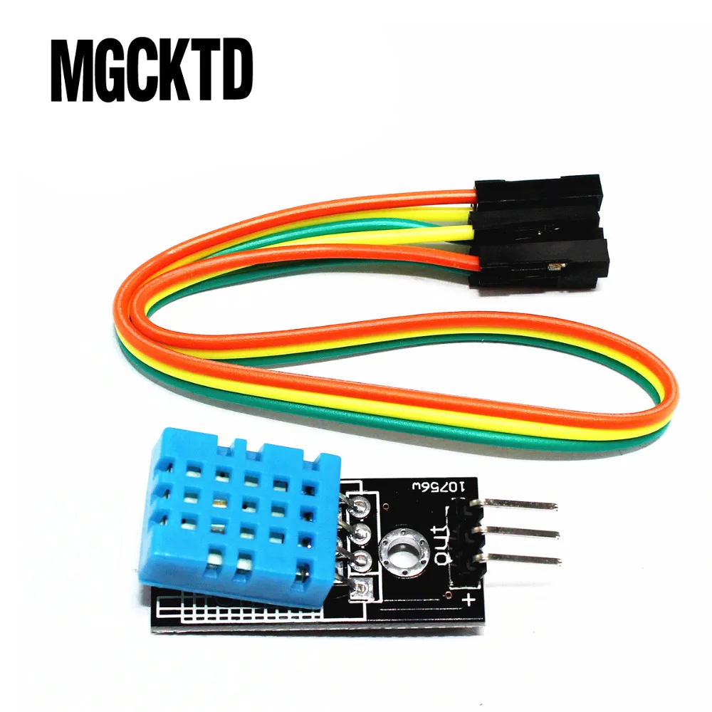 Модуль датчика температуры и относительной влажности DHT11 с кабелем для Arduino 20 шт. -