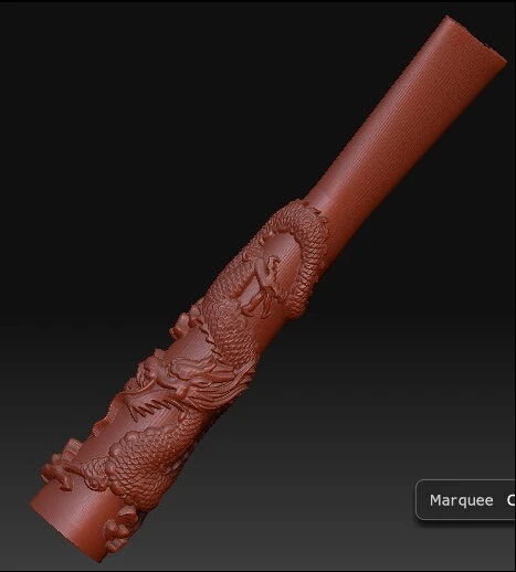 3D модель рельеф для ЧПУ в формате STL Dragon Tobacco pipe | Инструменты