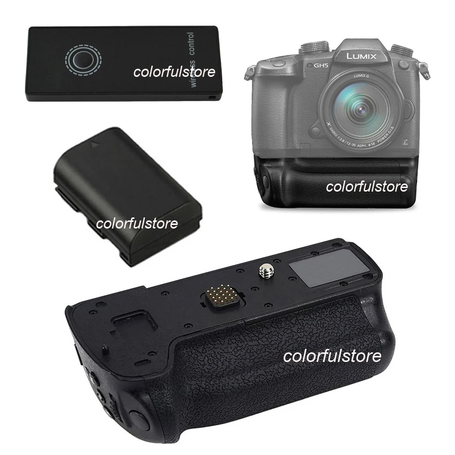 Рукоятка для аккумулятора камеры Panasonic Lumix DMW GH5 в качестве DMWBGGH5 BGGH5 + 2 4G