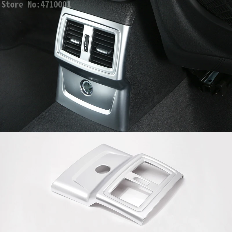 

ABS Chrome Armrest Rear AC Outlet Vent Cover Trim Accessories For BMW X1 F48 20i 25i 25le 2016-2018 X2 F47 2018