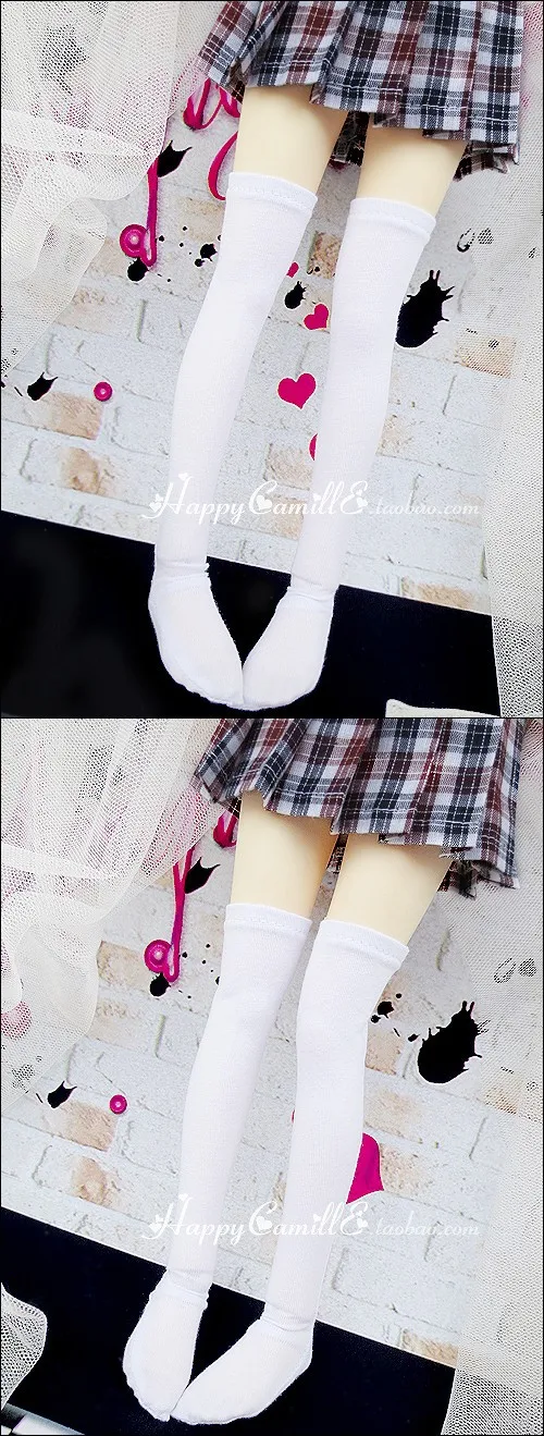 1/3 1/4 1/6 bjd кукла чулок Sd bjd кукла аксессуары носки для шарнирной куклы черно-белые эластичные чулки