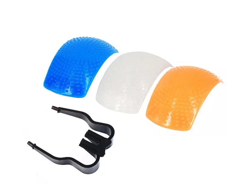 

New 3 Color Pop up Flash Diffuser with one Bracket for Digital Cameras
