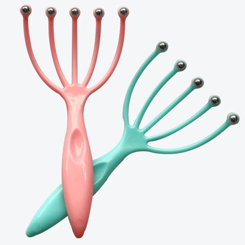 Головка тикающие когти Пробуждение акупресса ручной пятикулачковый массаж