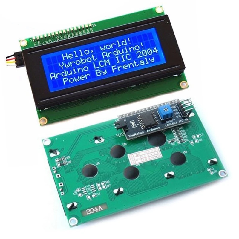 1 шт. синий Серийный ЖК-модуль IIC/I2C/TWI 2004 204 20X4 для Arduino | Инструменты