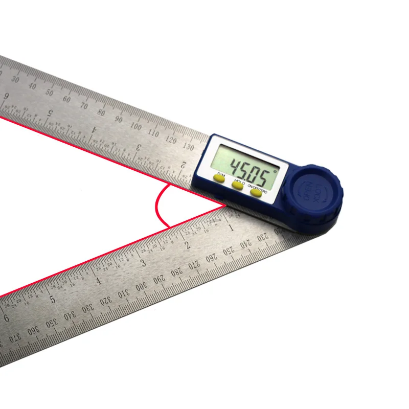 0 ~ 200 мм 8 ''цифровой измеритель угол Инклинометр цифровой Линейка электронный