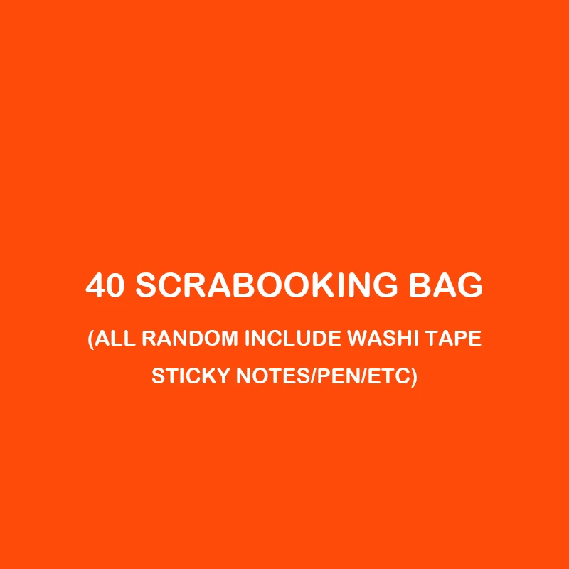 Супер Scabooking пакет васи лента Липкие заметки проводка ручка - Цвет: ALL RANDOM 40PCS