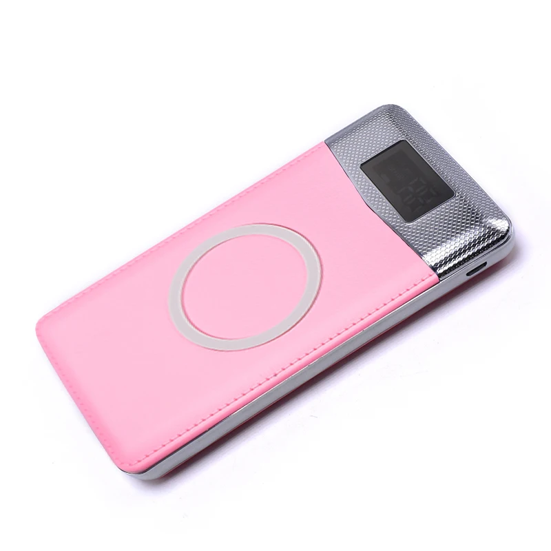 New Wireless Power Bank Dual USB 20000mAh Wireless Charger Powerbank External Portable with LED Light External Battery Pack