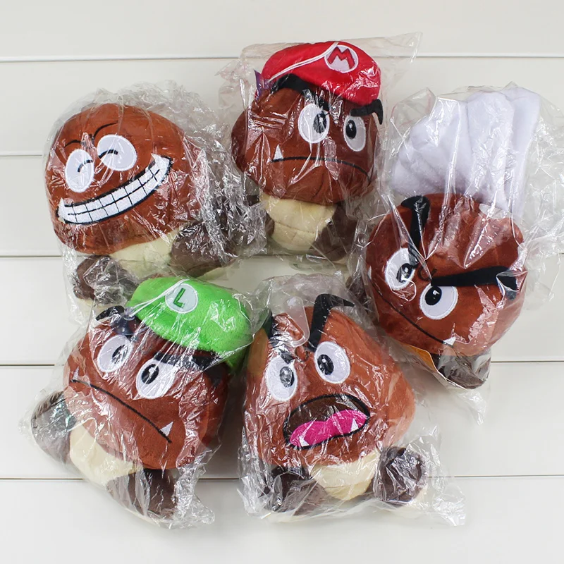 Мягкая Плюшевая Кукла с шапкой 13 15 см 5 видов|mario bros plush toy|mario plushsuper mario |