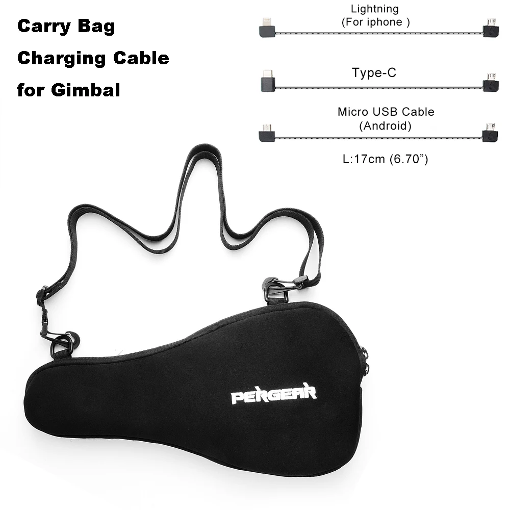 Зарядный кабель сумка чехол для Zhiyun Smooth 4 Feiyutech G5 G6 Vimble 2 gimble для Lightning type-C Micro-usb кабель зарядного устройства