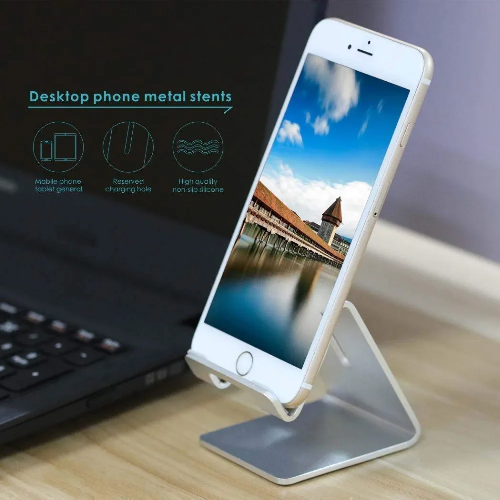 Portefeuille Алюминиевый металлический телефон Подставка для стола iPhone X 7 8 Plus 6S iPad Pro Xiaomi Mi Pad 4 samsung держатель планшета Аксессуары