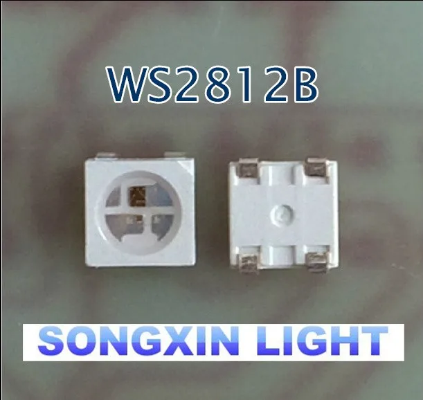 100 шт. WS2812B (4 контакта) 5050 SMD WS2812 индивидуально адресуемый цифровой светодиодный