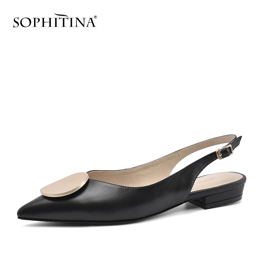 SOPHITINA/Элегантные женские босоножки с острым носком Высококачественная Офисная