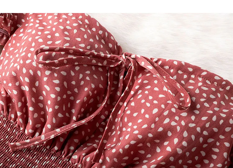 Летнее сексуальное платье в горошек с вырезом лодочкой, женское модное приталенное платье с оборками и высокой талией, элегантные стильные женские платья с коротким рукавом