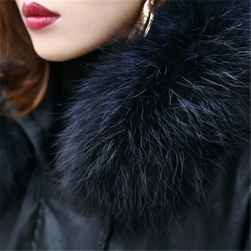 2019 зимняя кожаная куртка для женщин пальто плюс размеры новый натуральный