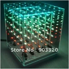 Горячая SMD 1206 3 в 1 11*11*14 см(LWH) Укладка 3D светодиодный куб светильник светодиодный дисплей для дискотеки вечерние выставки бар события