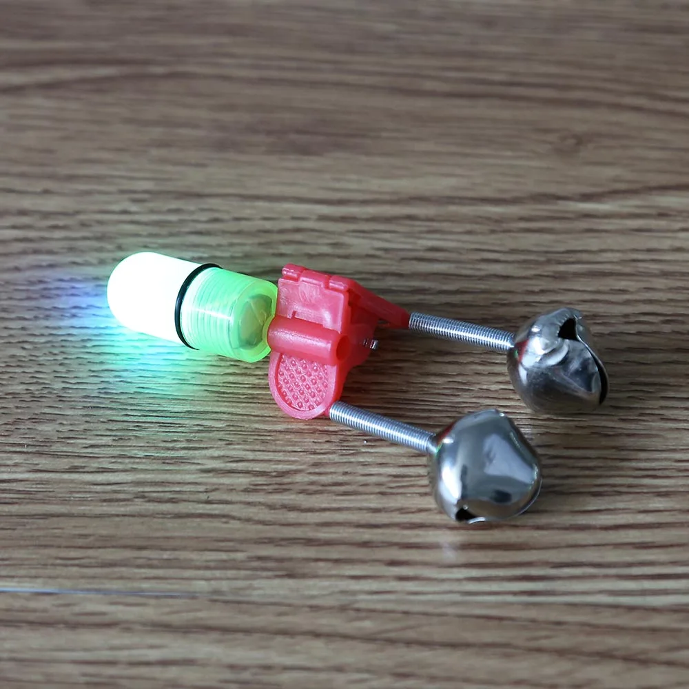 1 шт. светодиодная рыболовная удочка с синим светом двойные рыболовные звонки