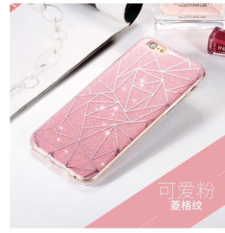 Мягкий Блестящий силиконовый чехол для девочек iphone X XR XS MAX 7 8 Plus 6 6S Funda Роскошный