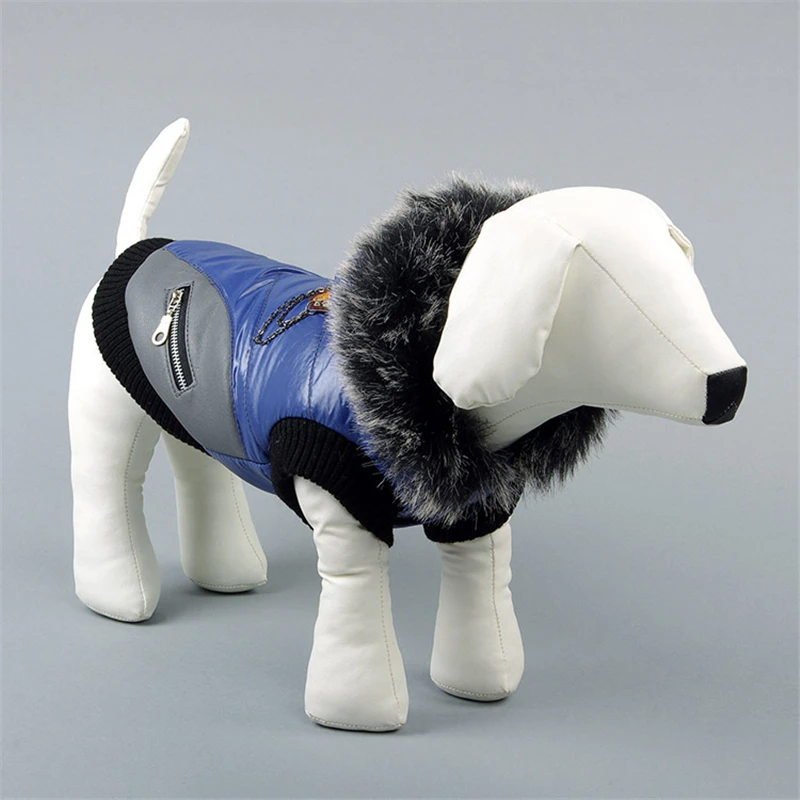 PERTTYLIFE Pet Supplies Dog Clothes Fall and Winter Clothing Hooded PU Leather Jacket With Zipper Casual Coat CLT99 |
