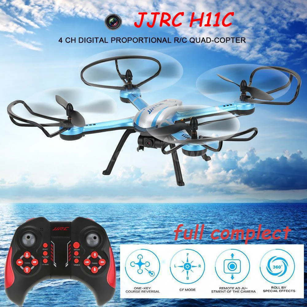 JJRC H11C квадрокоптер с камерой 2Мпикс 2.0MP HD 2.4 г 4CH 6 ось RC Quadcopter RTF дистанционного