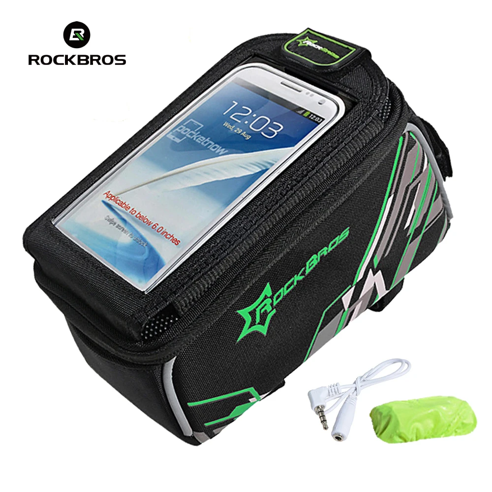 ROCKBROS велосипедная сумка для горной дороги дождевик сенсорного экрана 6 0 '