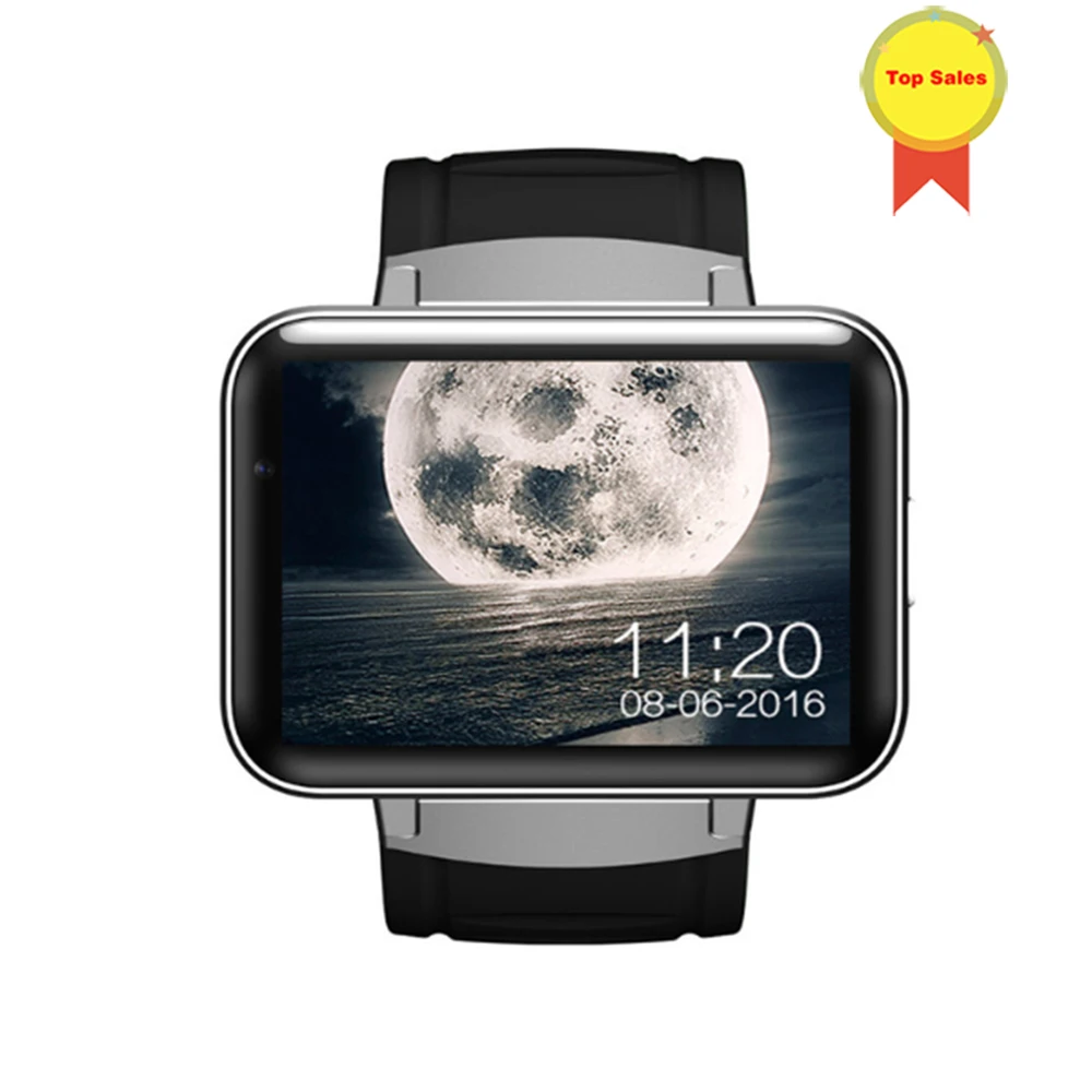 Bluetooth Смарт-часы 2 дюйма Android OS 3G Smartwatch телефон MTK6572A двухъядерный 1 ГГц 512 МБ RAM 4G ROM