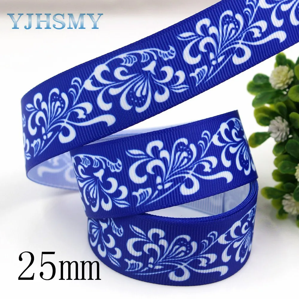 YJHSMY D 17921 674 10 ярдов 25/22 мм мультфильм печатных grosgrain ленты DIY ручной работы
