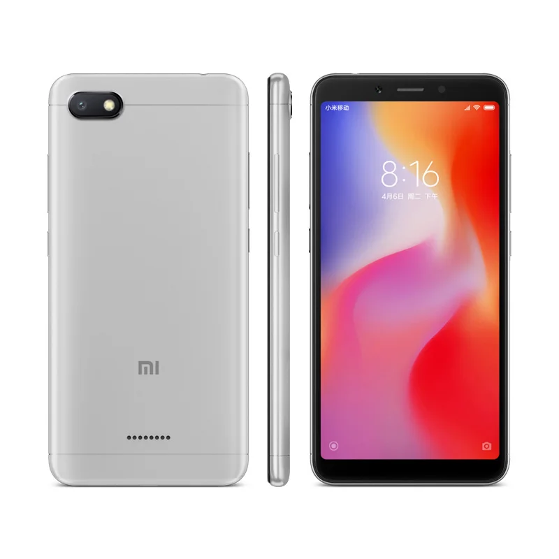 Xiaomi Redmi 6A смартфон с 5 дюймовым дисплеем четырёхъядерным процессором Helio A22 ОЗУ 2 Гб