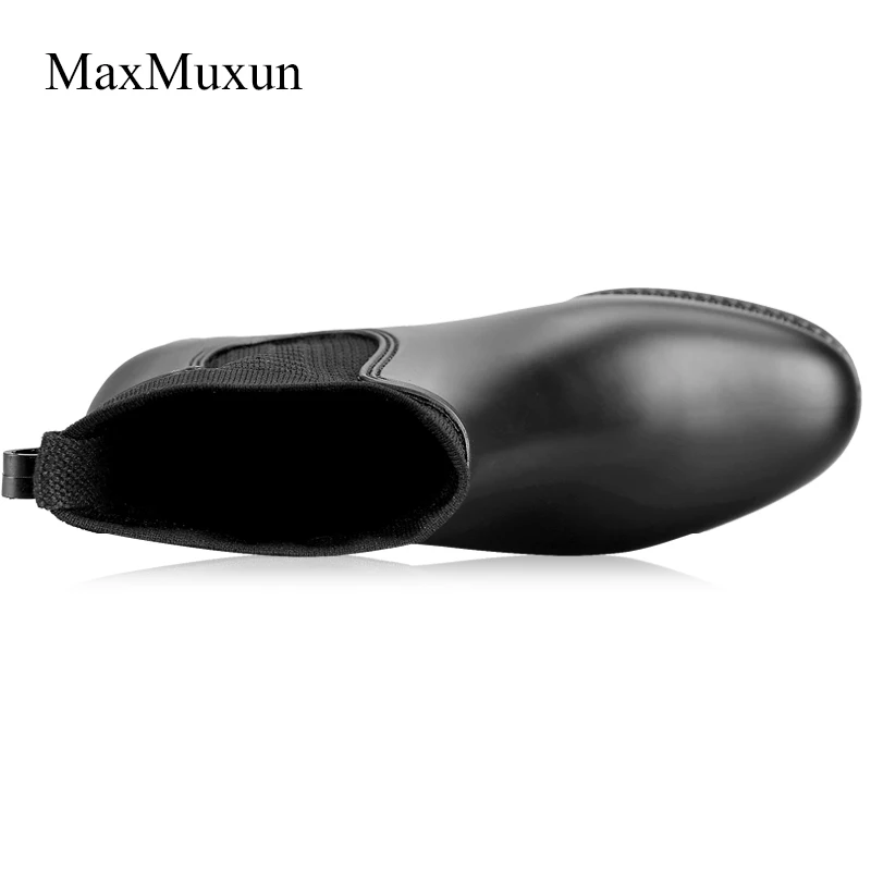 MaxMuxun/непромокаемые ботинки ботильоны непромокаемые женские Челси с эластичным