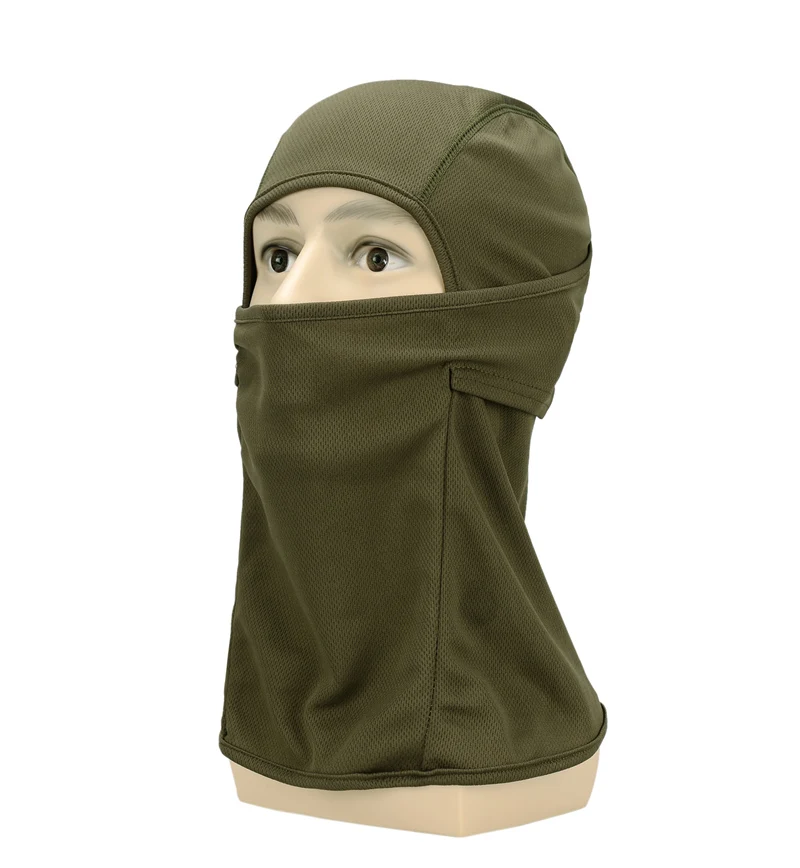 Army Green Камуфляжная Тактическая Военная маска для лица, дышащая Балаклава, спортивные головные уборы, быстросохнущие шапочки, ветрозащитная шапка, мотоциклетный шлем, лайнер - Цвет: Army Green