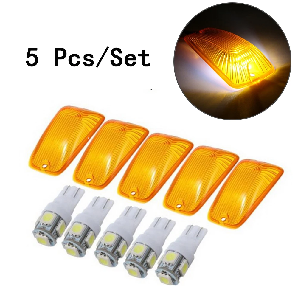 12 В 6 Вт 5 шт./компл. фары для крыши кабины автомобиля Белый светодиодный фонарь