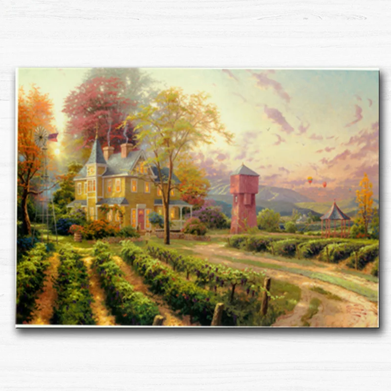 

Canvas Printings Europe Thomas Landscape Oil Painting on Canvas wall art picture Four Seasons Scenery Home decoration Paintings