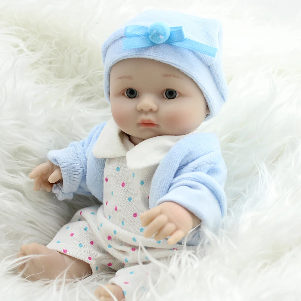 NPKDOLL Пупс Reborn полный силиконовые куклы, Классические игрушки Реалистичные крошечные игрушки Детский приятель безопасный 8 дюймов Bebe Boneca