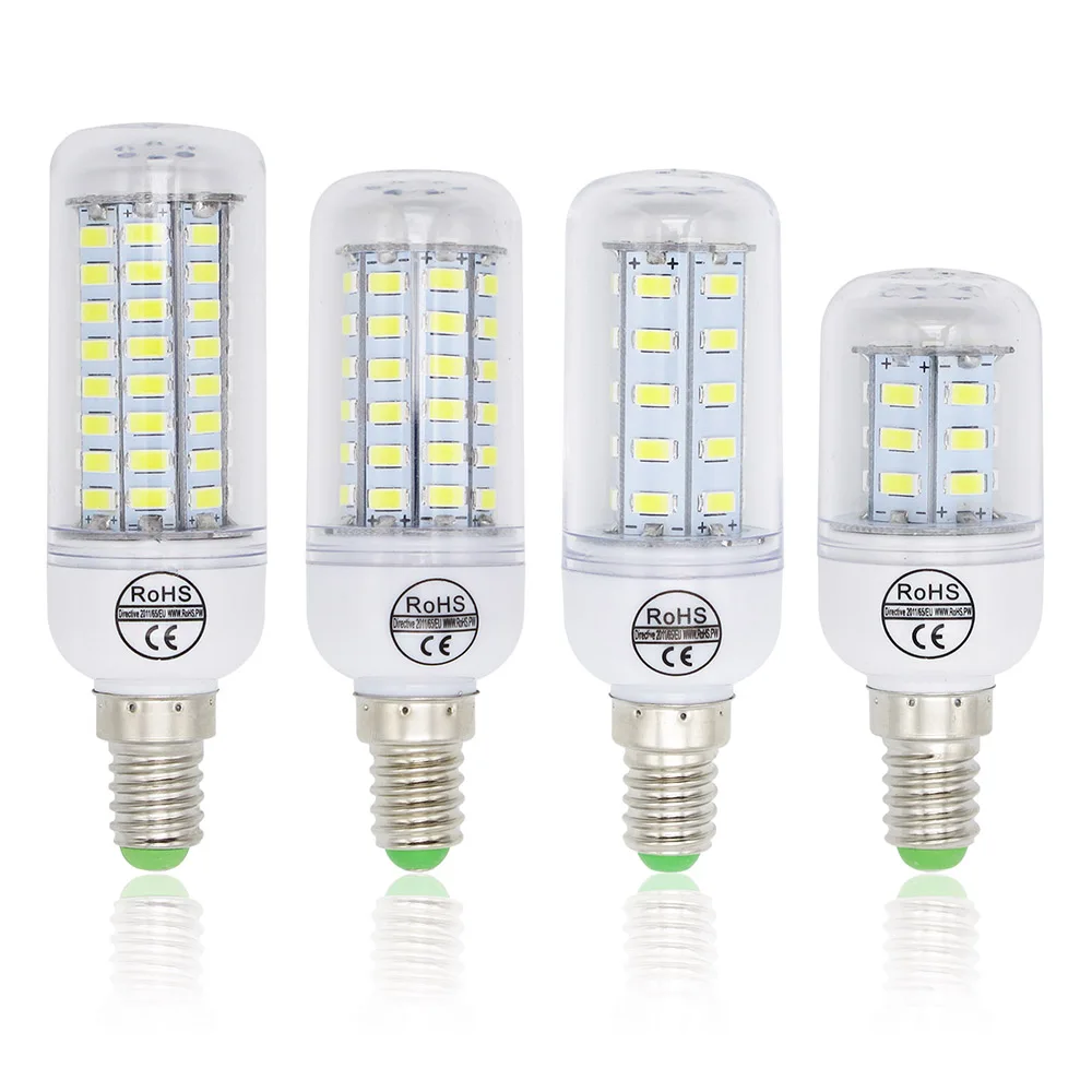 1 шт. 5730 SMD 24 36 48 56 69 72 светодиодный s E14 Светодиодный светильник CFL 10 Вт-30 Вт AC220V 230 В Светодиодный прожектор для внутреннего освещения с CE ROHS