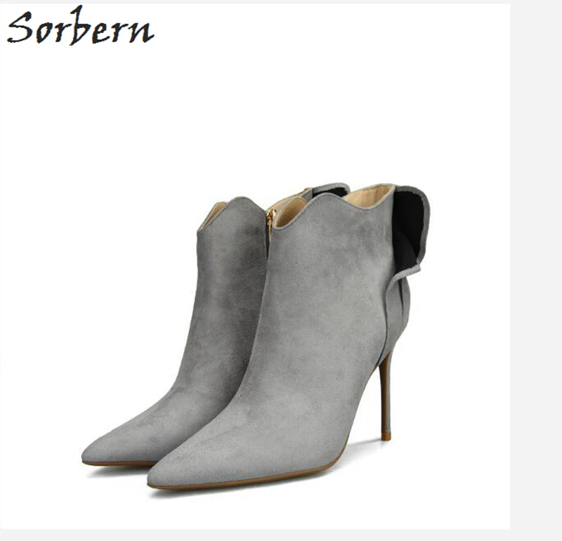 Sorbern/модные женские ботинки Botas Mujer с цветочным принтом см однотонные вечерние на