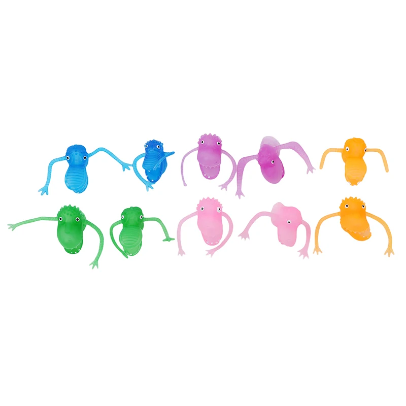 10 шт./партия динозавр пальчиковые игрушки случайных цветов Пластиковые истории