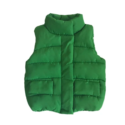 Autumn Winter 2018 Boys Girls Vest Jacket cotton vest Kid Cotton Waistcoat baby Solid Single Breasted Red Black Hot C86306A | Детская