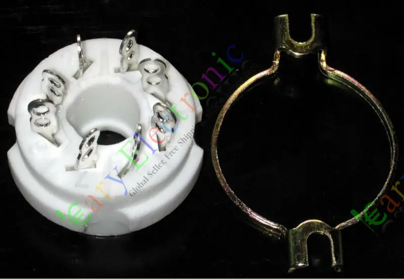 Опт и розница 4 шт. 8 контактный керамический вакуумный трубный сокет