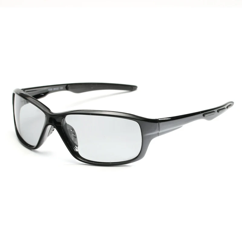 Black frame slice Спортивные Линзы, меняющие цвет, фотохромные поляризованные очки для езды на велосипеде MTB, рыбалки, велоспорта, солнцезащитные очки, оборудование для улицы - Цвет: Black frame slice