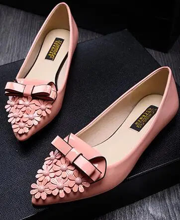 2015 пр отметил обувь для женщины свободного покроя с бантом цветочные плоским