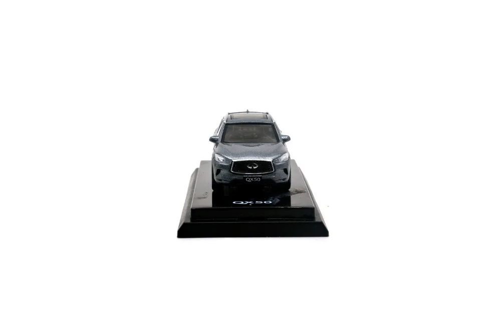 1/64 1:64 масштаб Infiniti QX50 2018 серая литая металлическая игрушка Миниатюрная модель