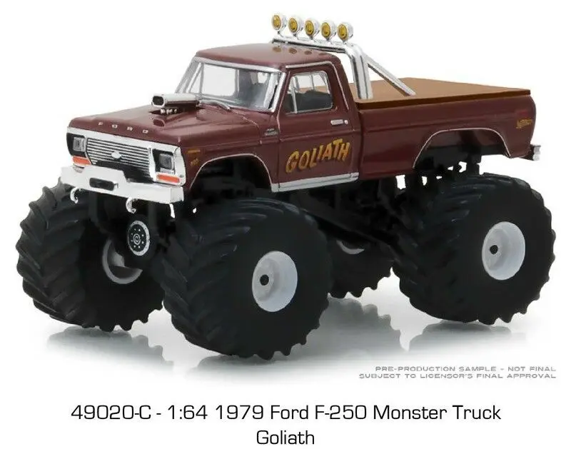 GL 1: 64 1979 Ford F-250 Монстр Трак Голиаф сплав модель автомобиля литья под давлением металлические игрушки подарок на день рождения для детей мальчик