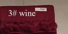 wine 3 Кашемировый шарф дизайнерский бренд Роскошные женские меховые шаровые шали из пашмины Шерстяные Длинные теплые толстые шали для осени и зимы - Цвет: wine 3