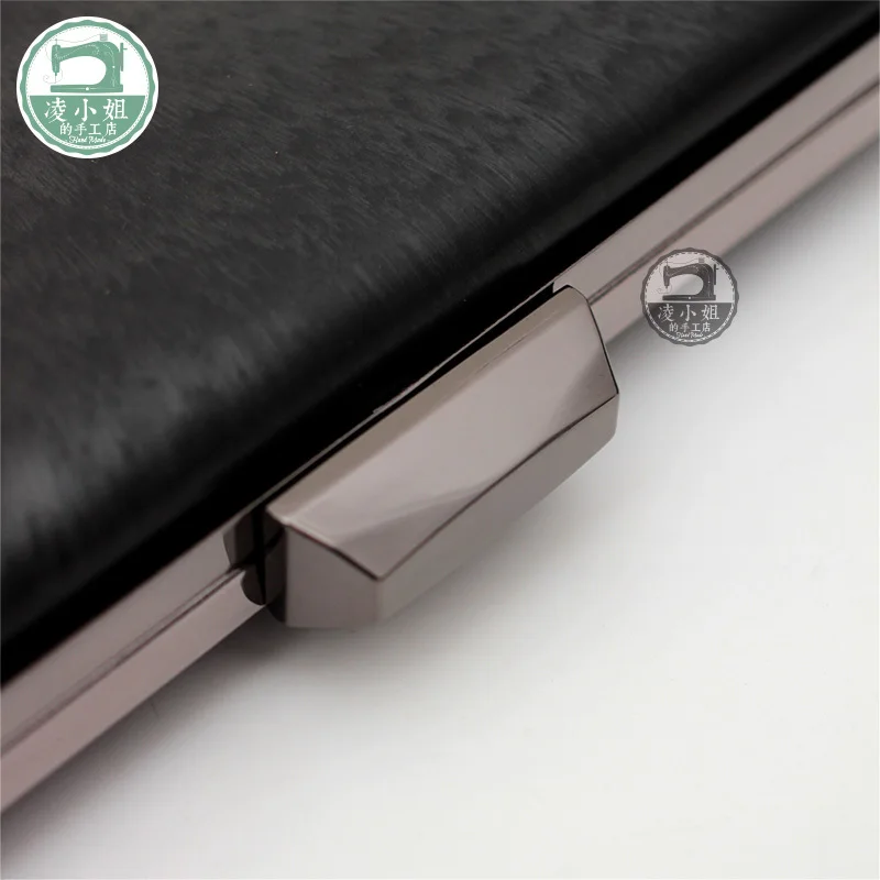Gunmetal 22 см квадратный чехол с пряжкой, коробка для рисования, клатч, рамка, прямоугольная, сделай сам, винтажная сумка, Запчасти и аксессуары, золото, металл - Цвет: Gunmetal