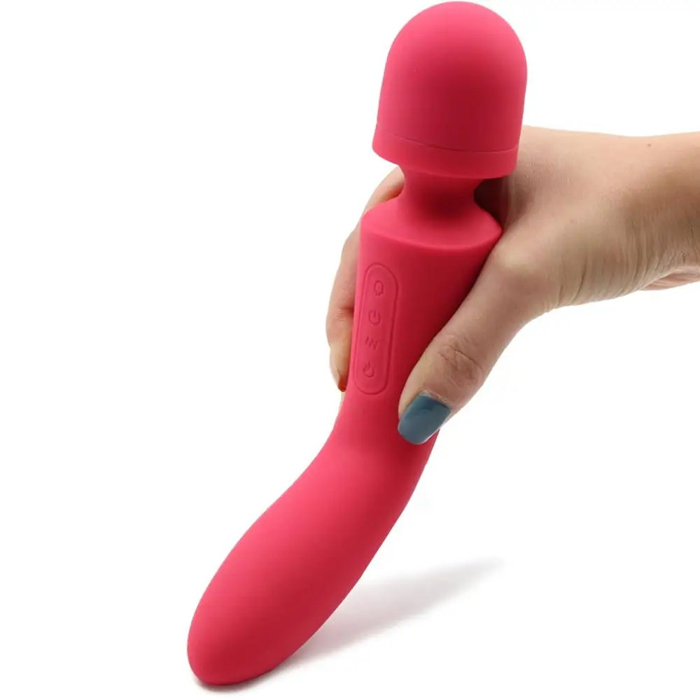 10 скоростей мощные нагревательные вибраторы для женщин Волшебная палочка