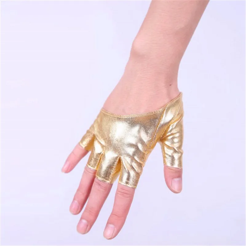 Режим Frauen PU-lederne Для женщин панк Halb ладони палец вождения дакнинг Anzeigen Handschuhe H8