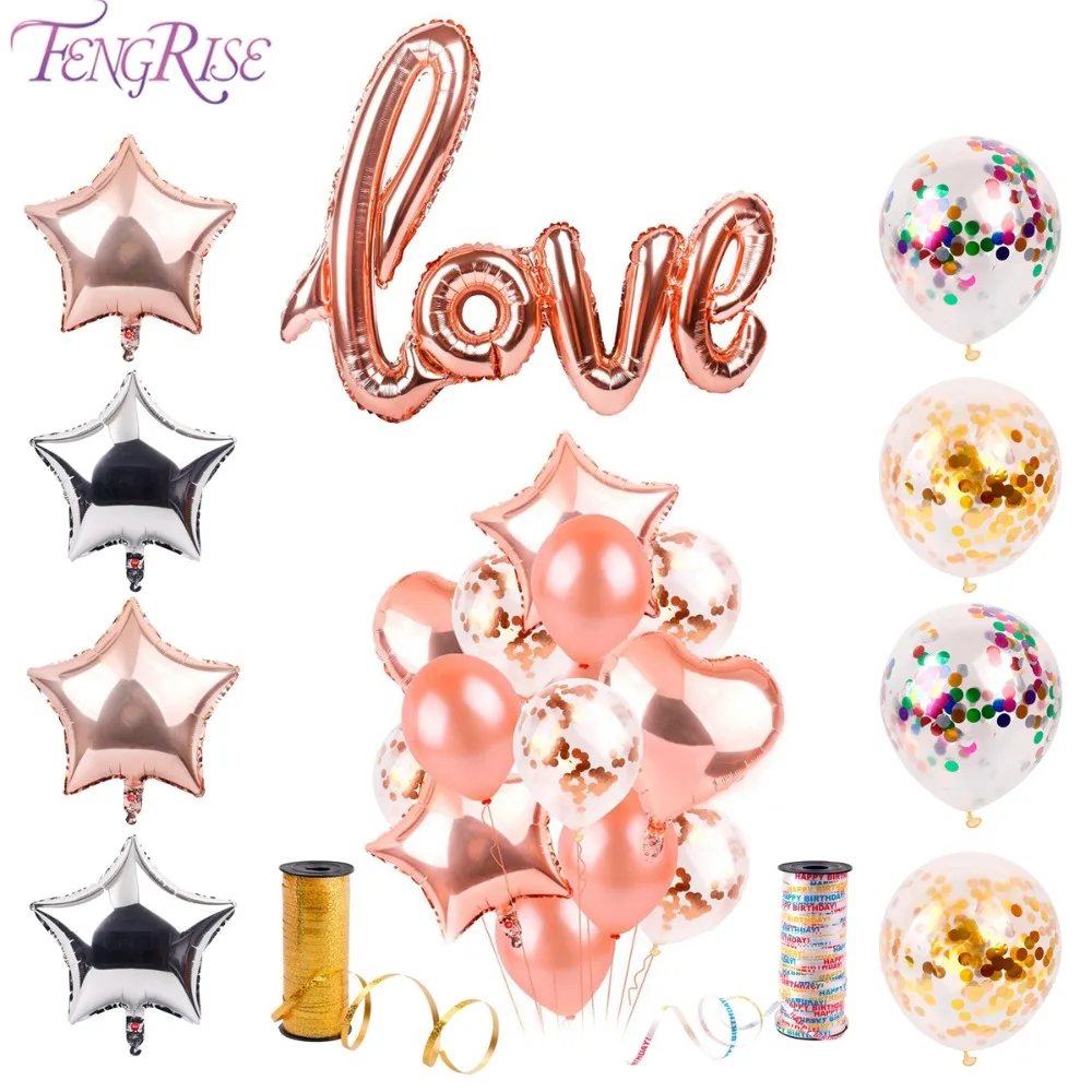 FENGRISE воздушный шар &quotКонфетти&quot Клип Гелиевый уплотнительный зажим баллон